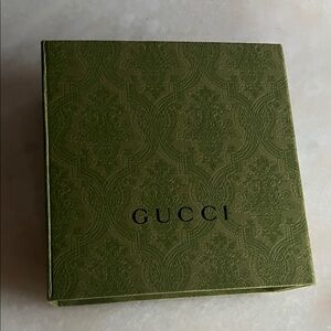 Gucci Olive Embossed DAMASK Gift Box OR STORAGE HOME DECOR